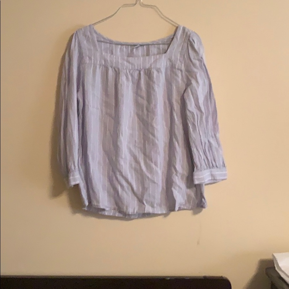 Blue and white Old Navy top